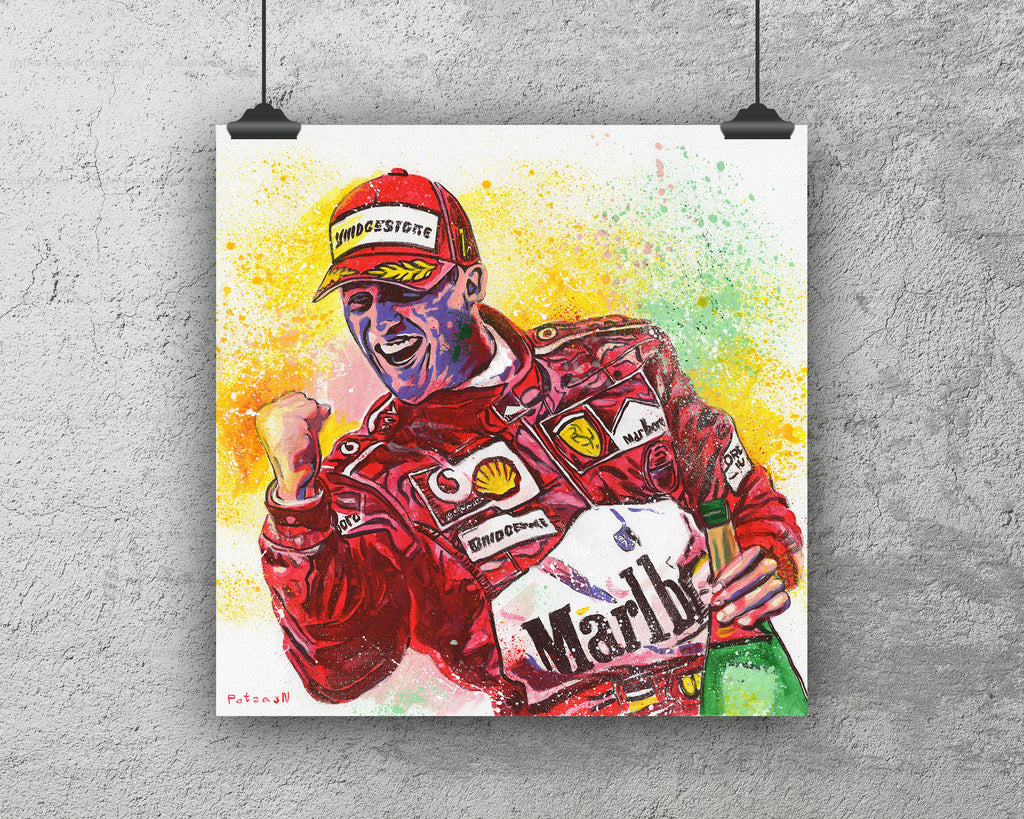 Michael Schumacher Art Print: Canvas or Paper