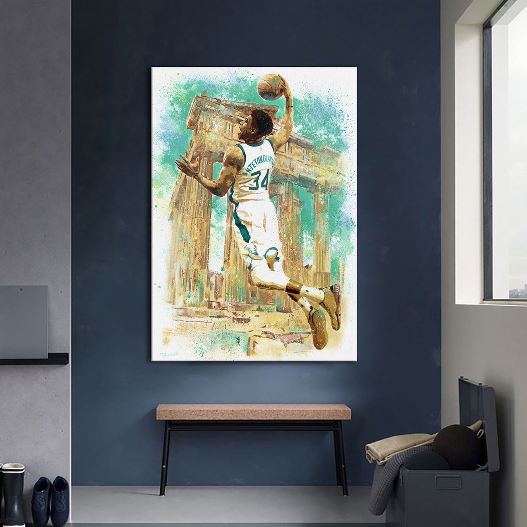 Giannis Antetokounmpo Art Print: Canvas or Paper