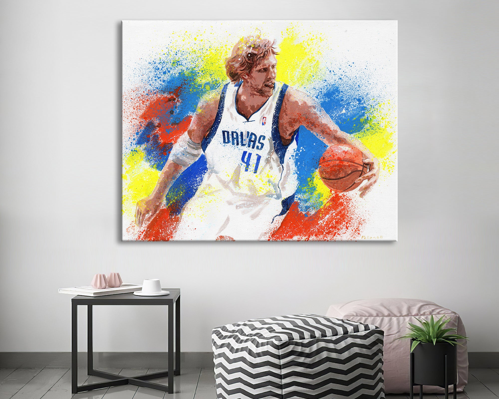 Dirk Nowitzki Art Print: Canvas or Paper