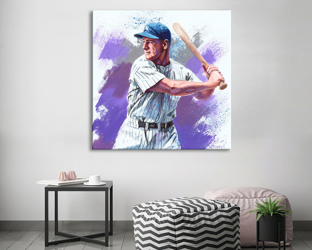 Lou Gehrig Art Print: Canvas or Paper