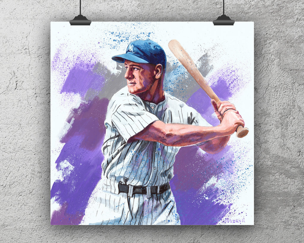 Lou Gehrig Art Print: Canvas or Paper
