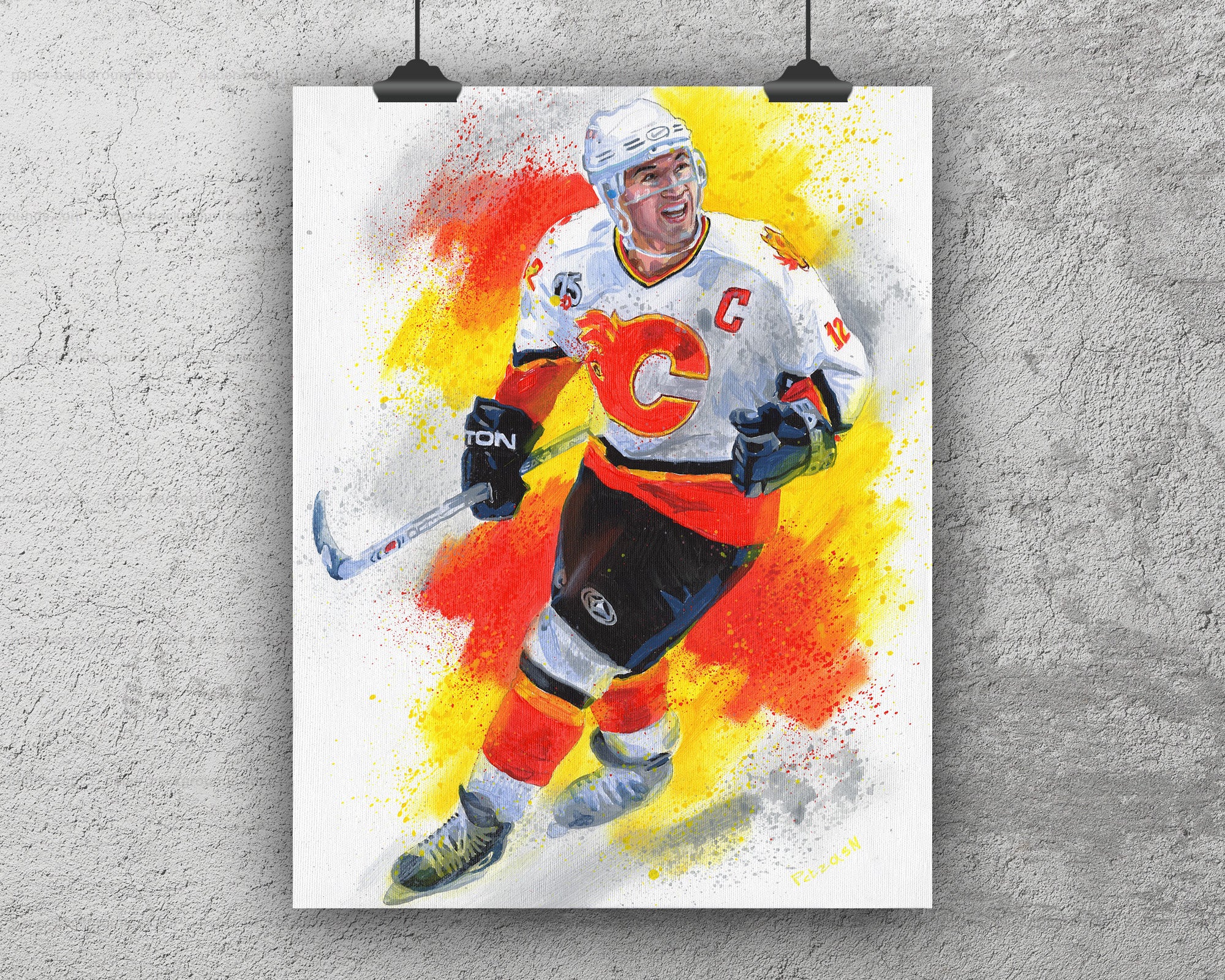 Jarome Iginla Art Print: Canvas or Paper