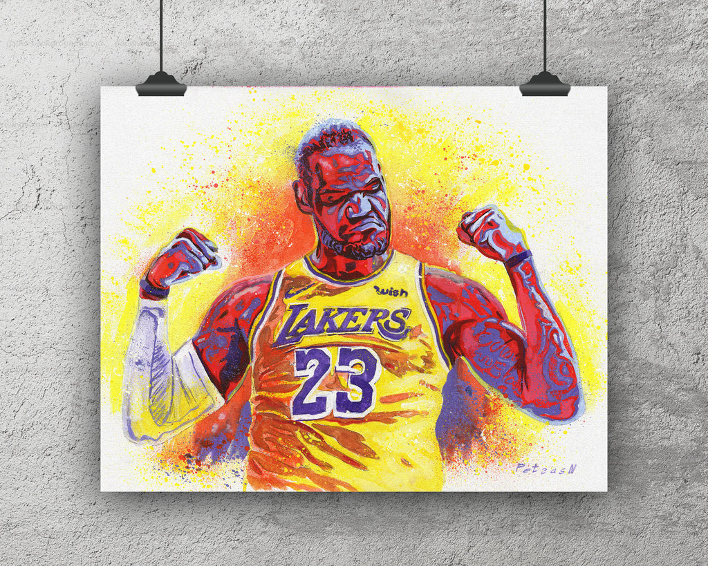 LeBron James Art Print: Canvas or Paper