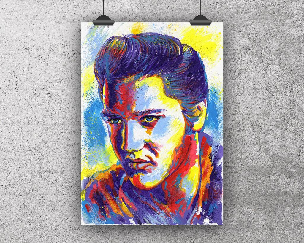 Elvis Presley Art Print: Canvas or Paper