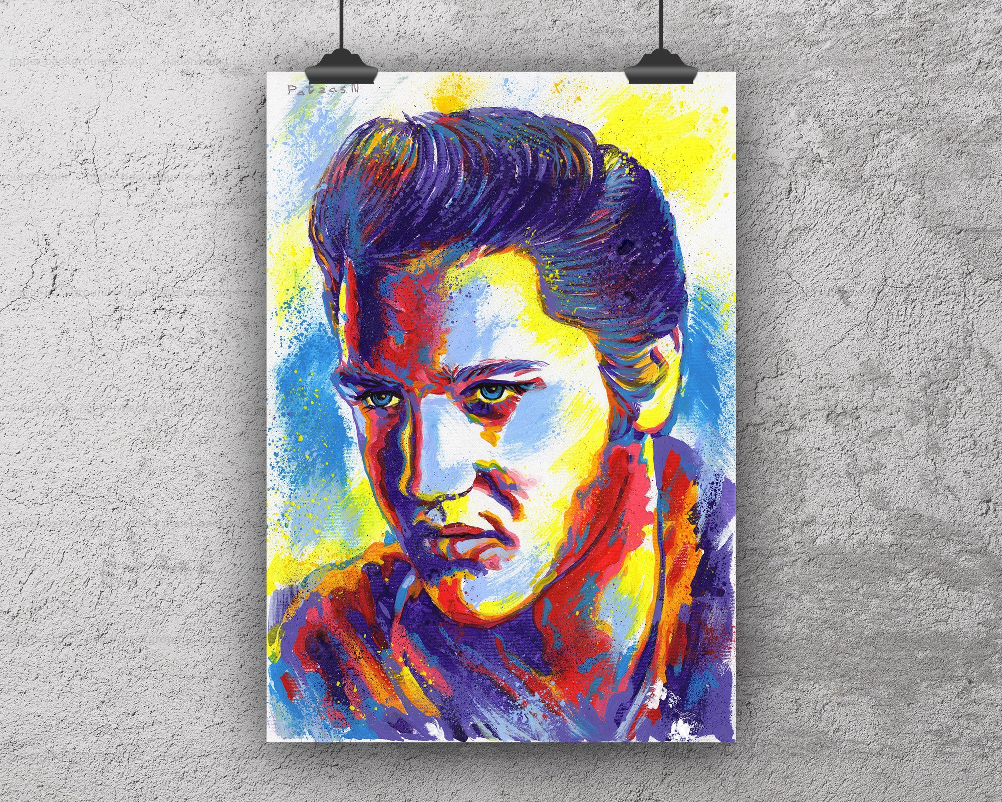 Elvis Presley Art Print: Canvas or Paper