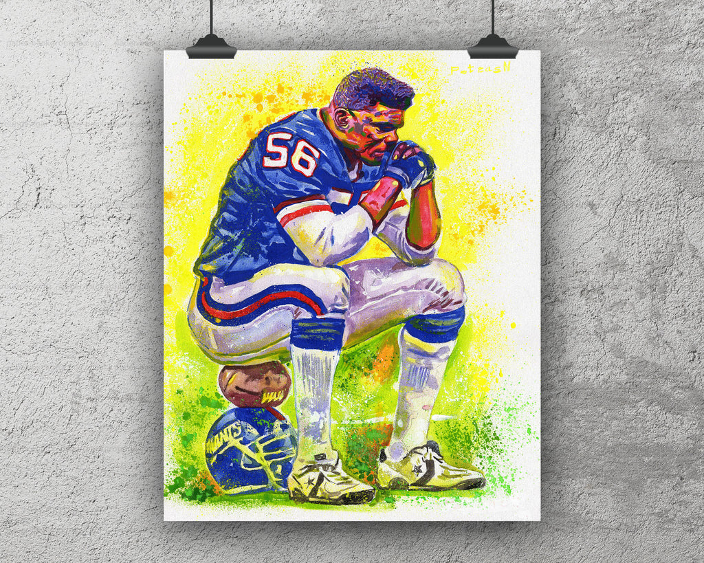 Lawrence Taylor Art Print: Canvas or Paper