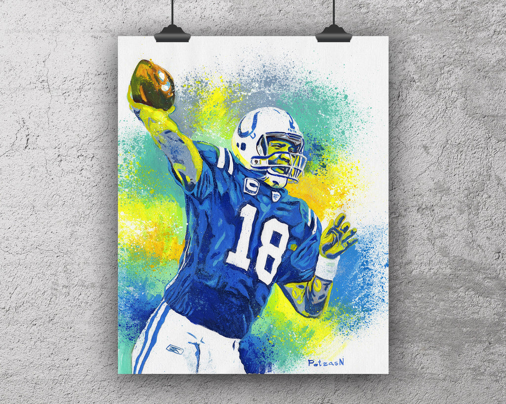 Peyton Manning Art Print: Canvas or Paper