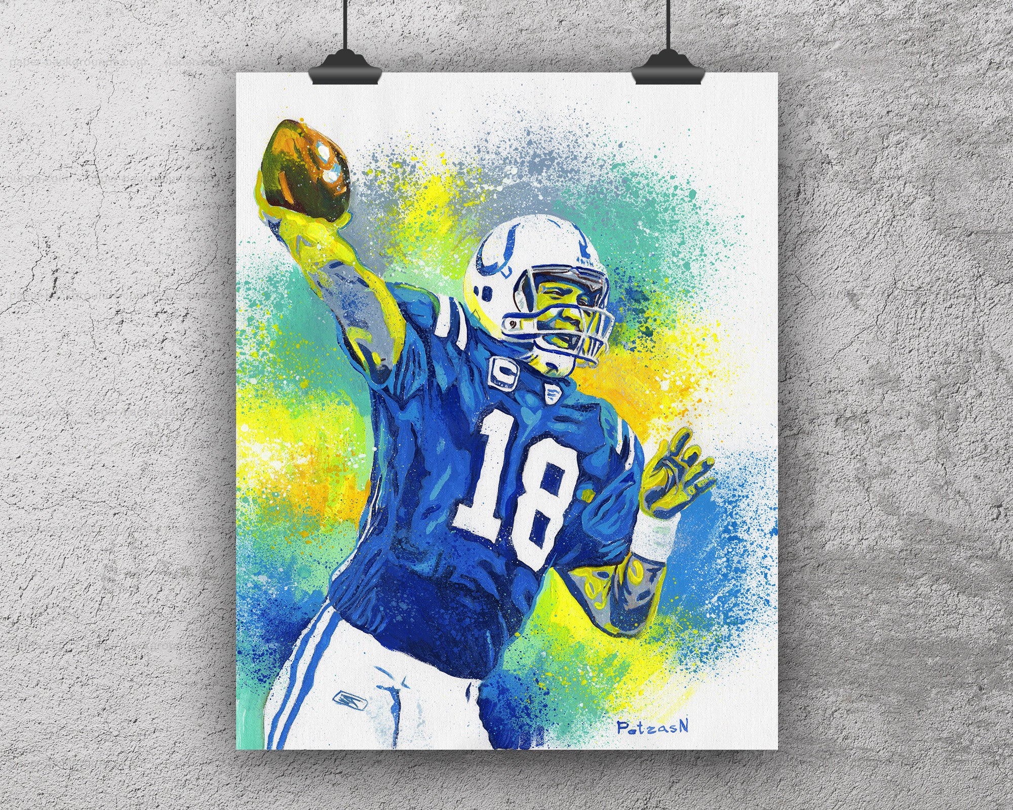 Peyton Manning Art Print: Canvas or Paper