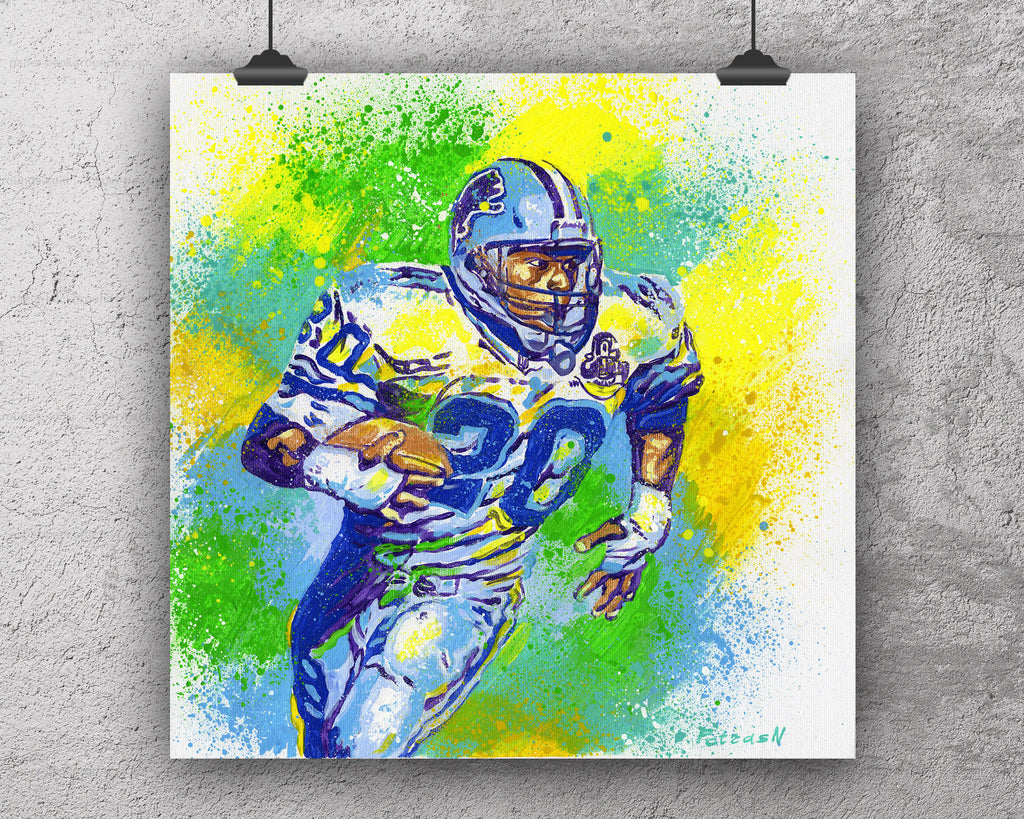Barry Sanders Art Print: Canvas or Paper