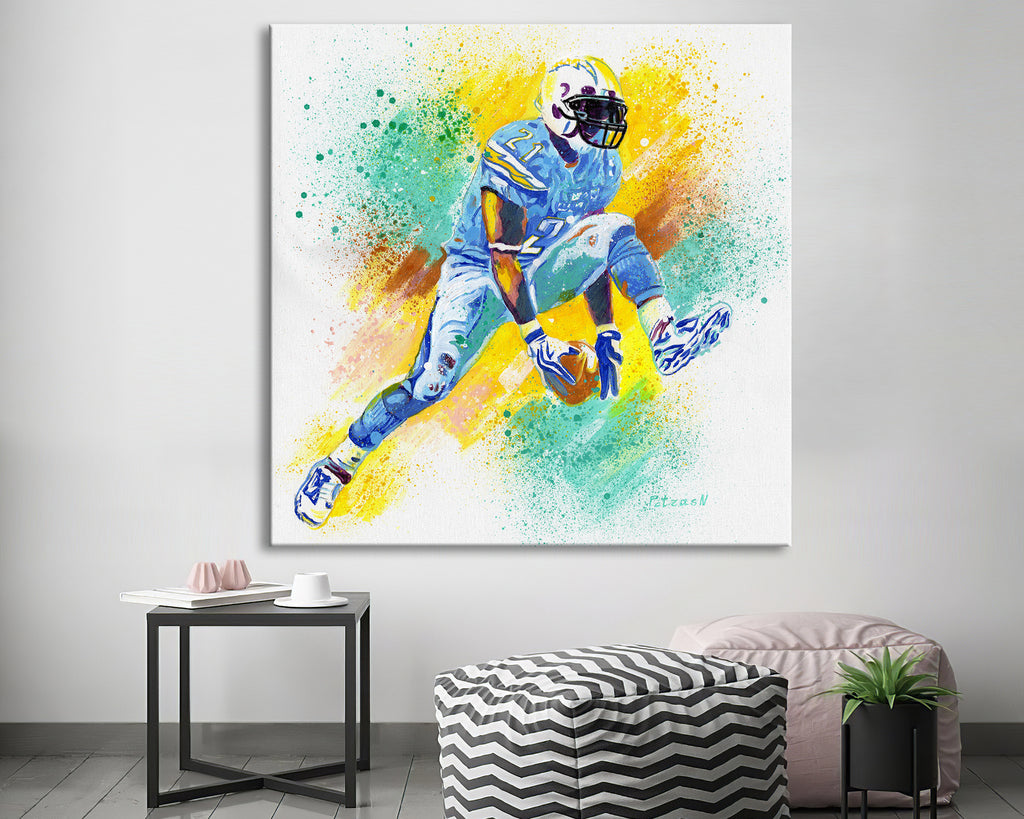 LaDainian Tomlinson Art Print: Canvas or Paper