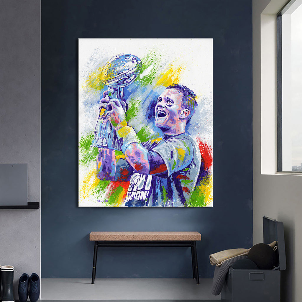 Tom Brady Art Print: Canvas or Paper