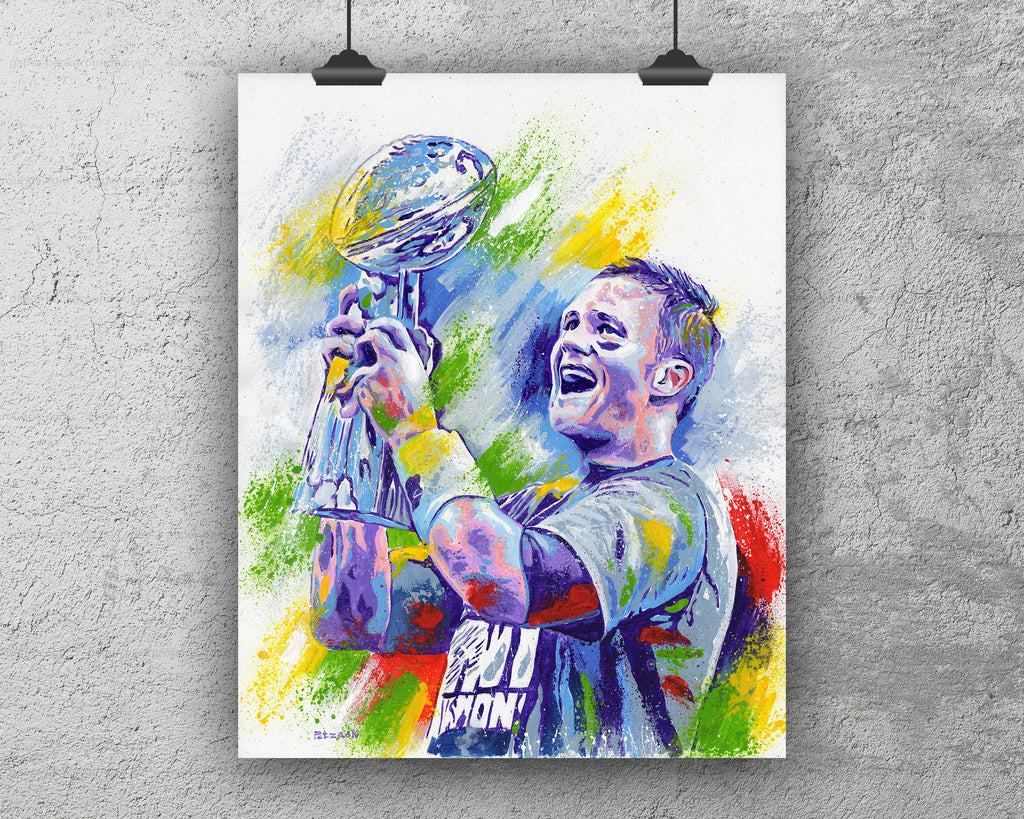 Tom Brady Art Print: Canvas or Paper