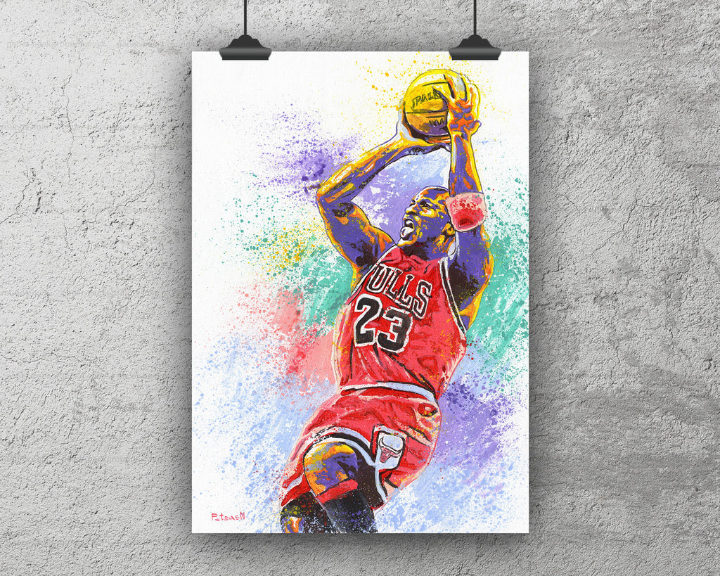 Michael Jordan Art Print: Canvas or Paper