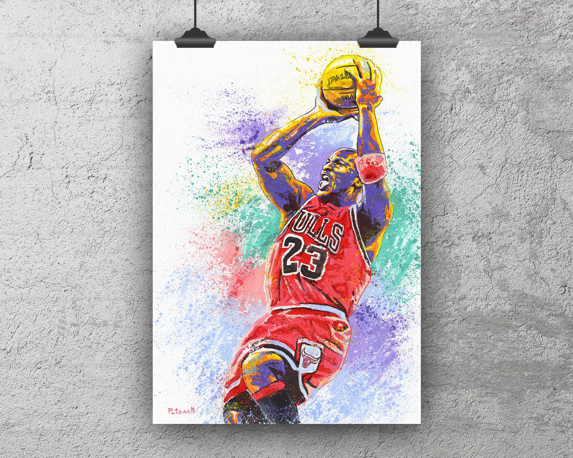 Michael Jordan Art Print: Canvas or Paper