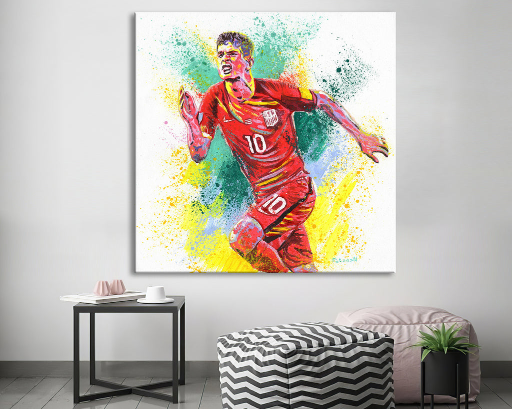 Christian Pulisic Art Print: Canvas or Paper