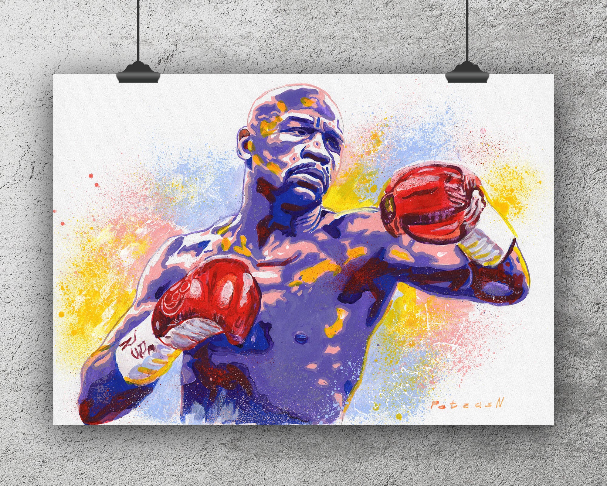 Floyd Mayweather Art Print: Canvas or Paper