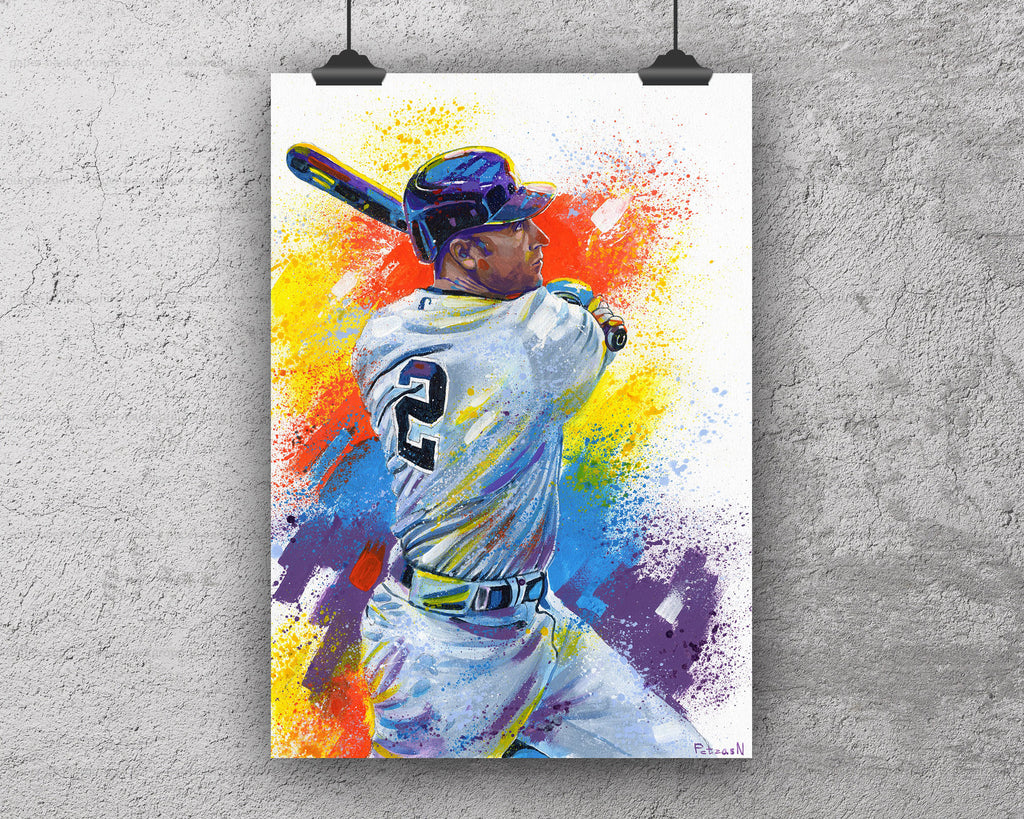 Derek Jeter Art Print: Canvas or Paper