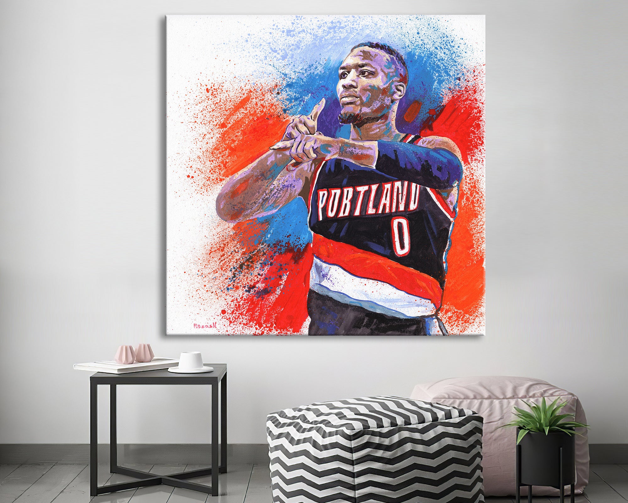 Damian Lillard Art Print: Canvas or Paper
