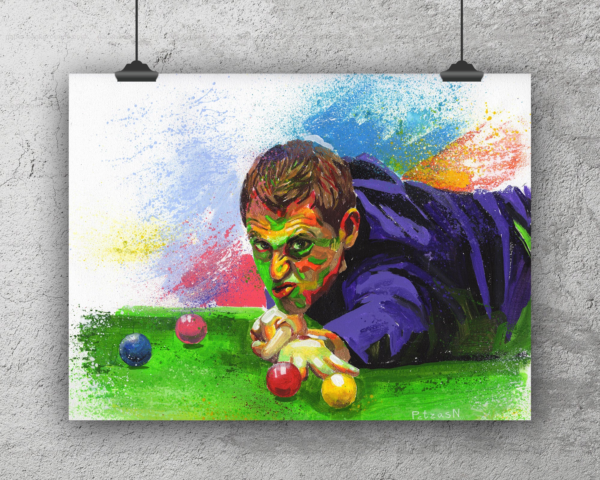 Ronnie O’Sullivan Art Print: Canvas or Paper