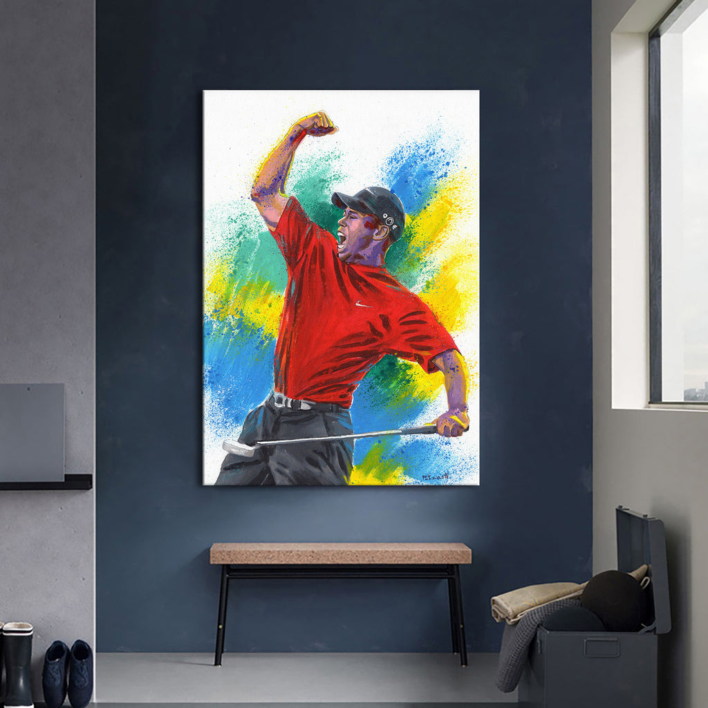 Tiger Woods Art Print: Canvas or Paper
