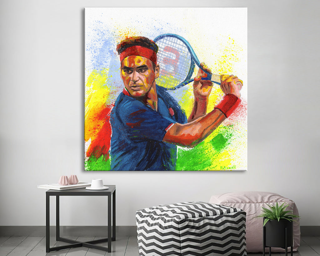 Roger Federer Art Print: Canvas or Paper