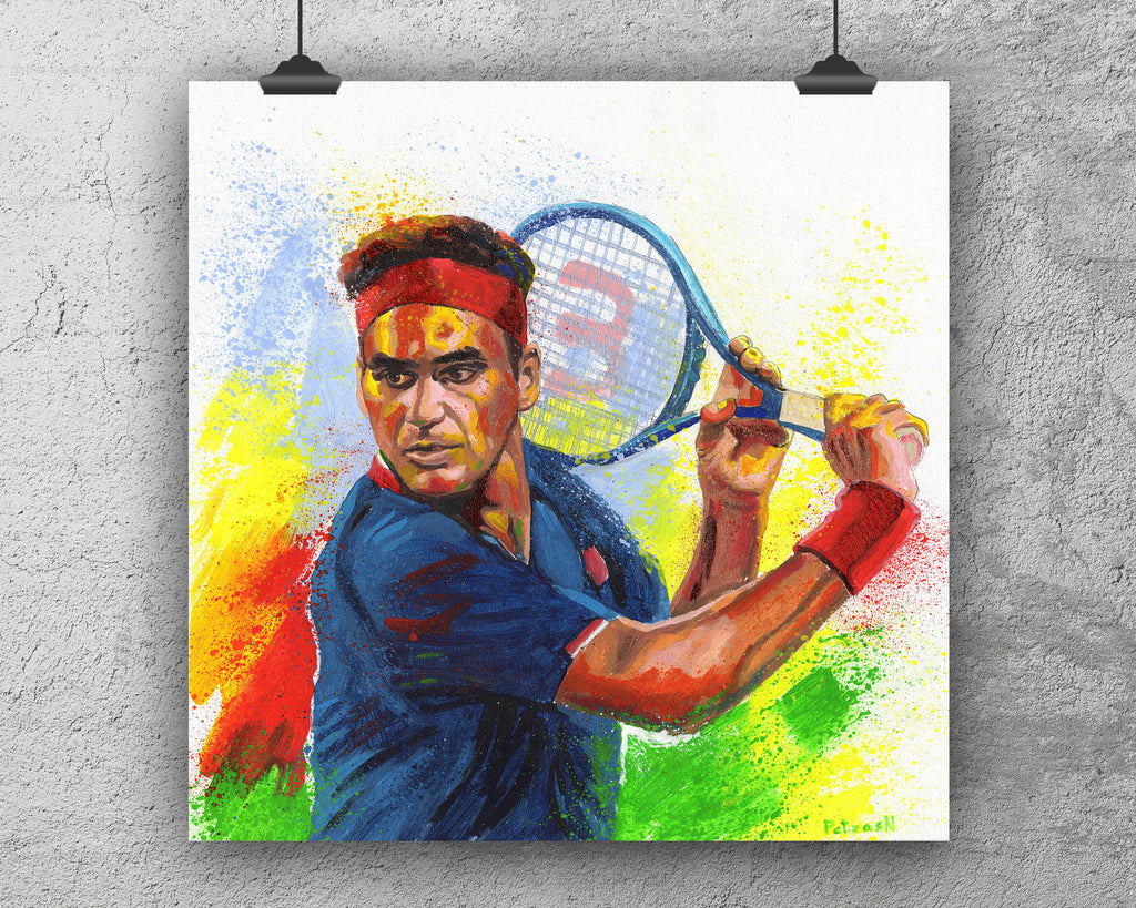 Roger Federer Art Print: Canvas or Paper