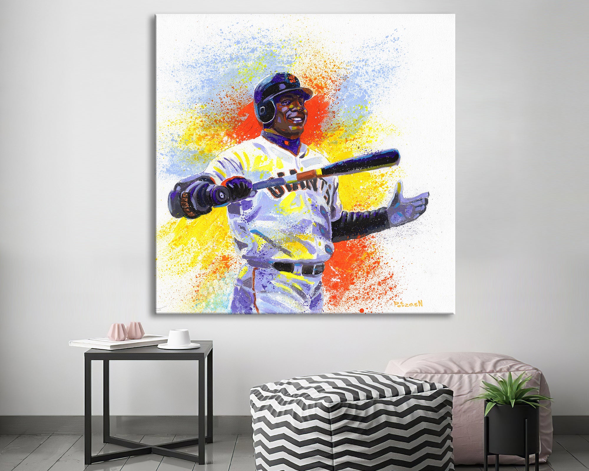 Barry Bonds Art Print: Canvas or Paper
