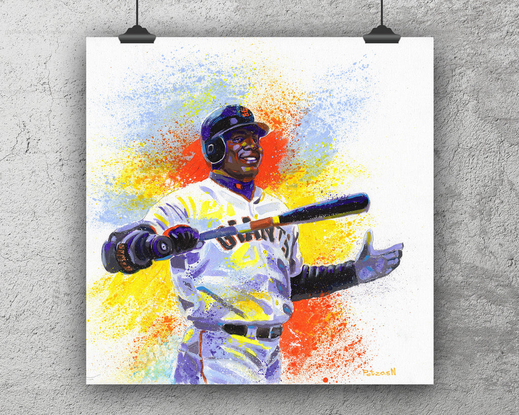 Barry Bonds Art Print: Canvas or Paper