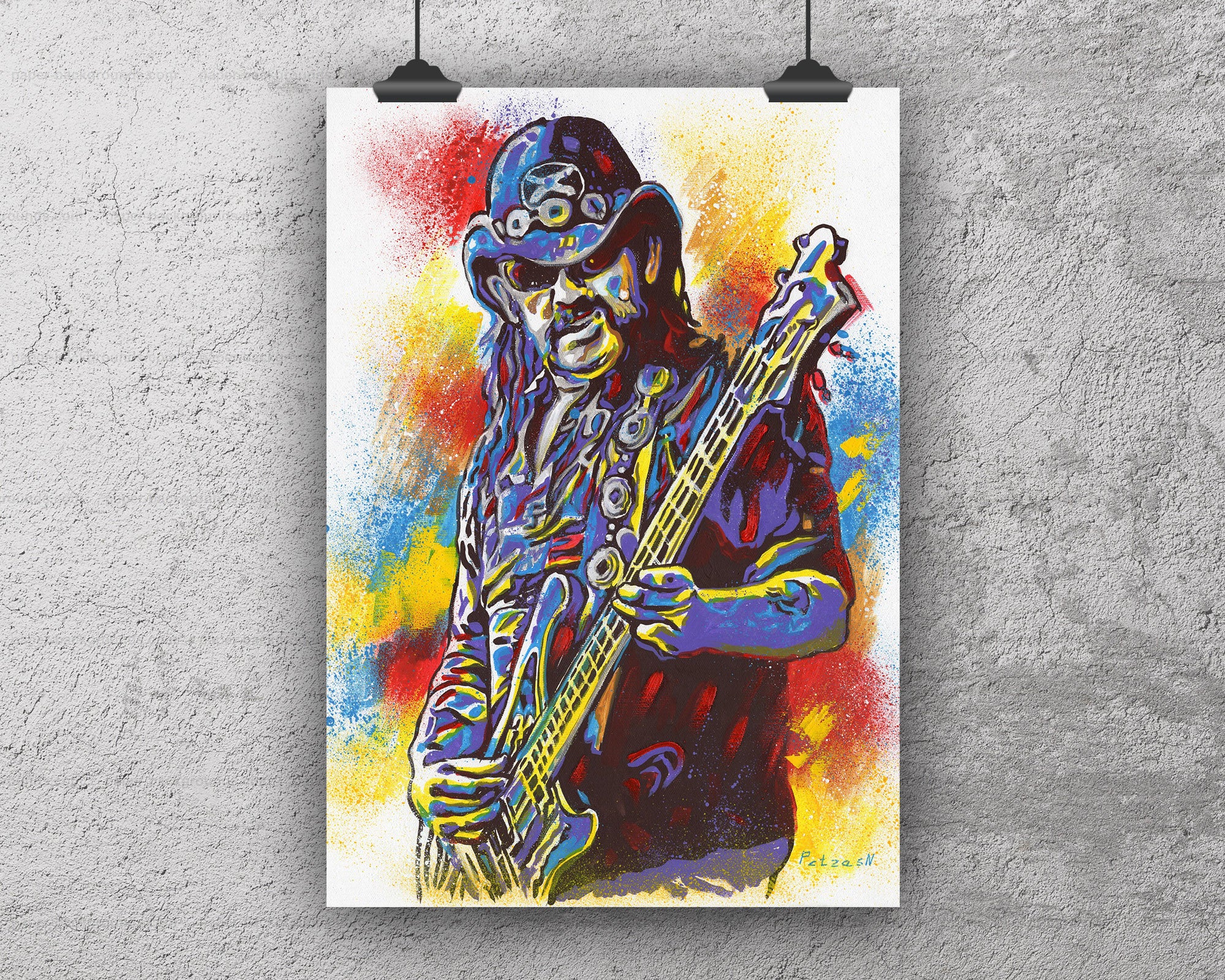 Lemmy Kilmister Art Print: Canvas or Paper