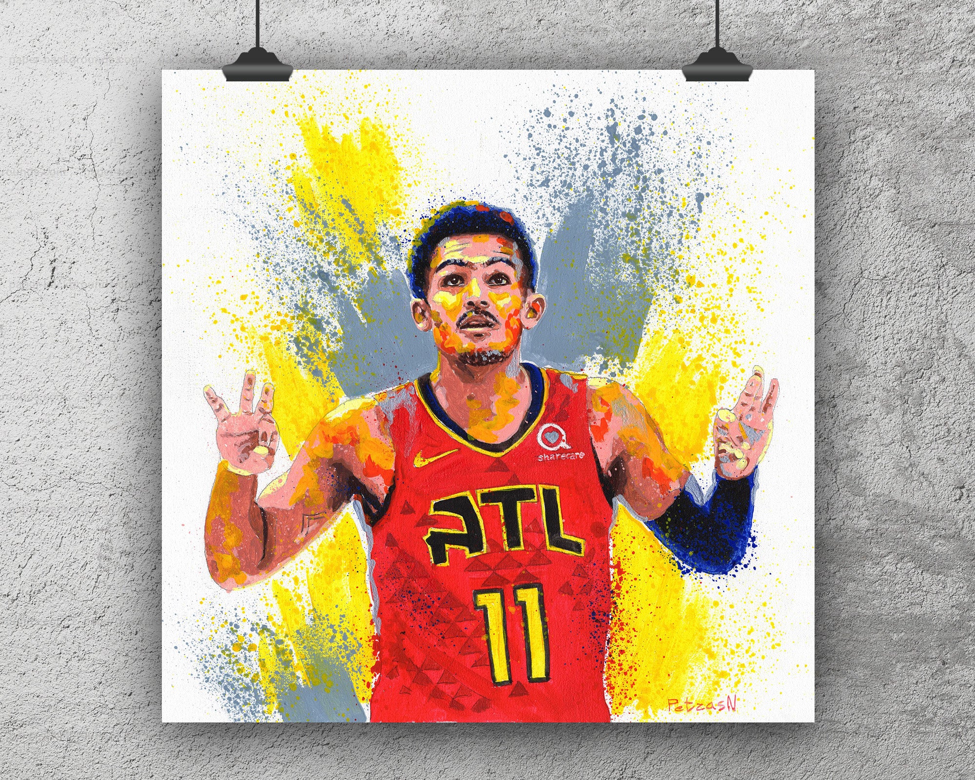 Trae Young Art Print: Canvas or Paper