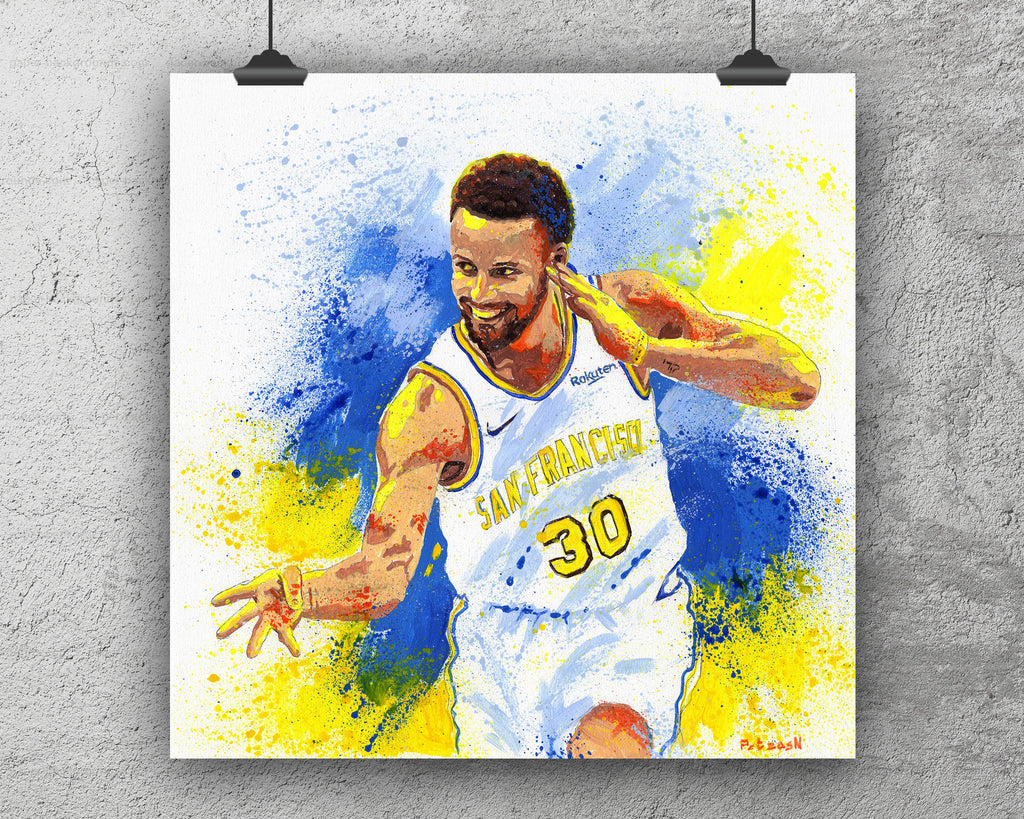 Stephen Curry Art Print: Canvas or Paper