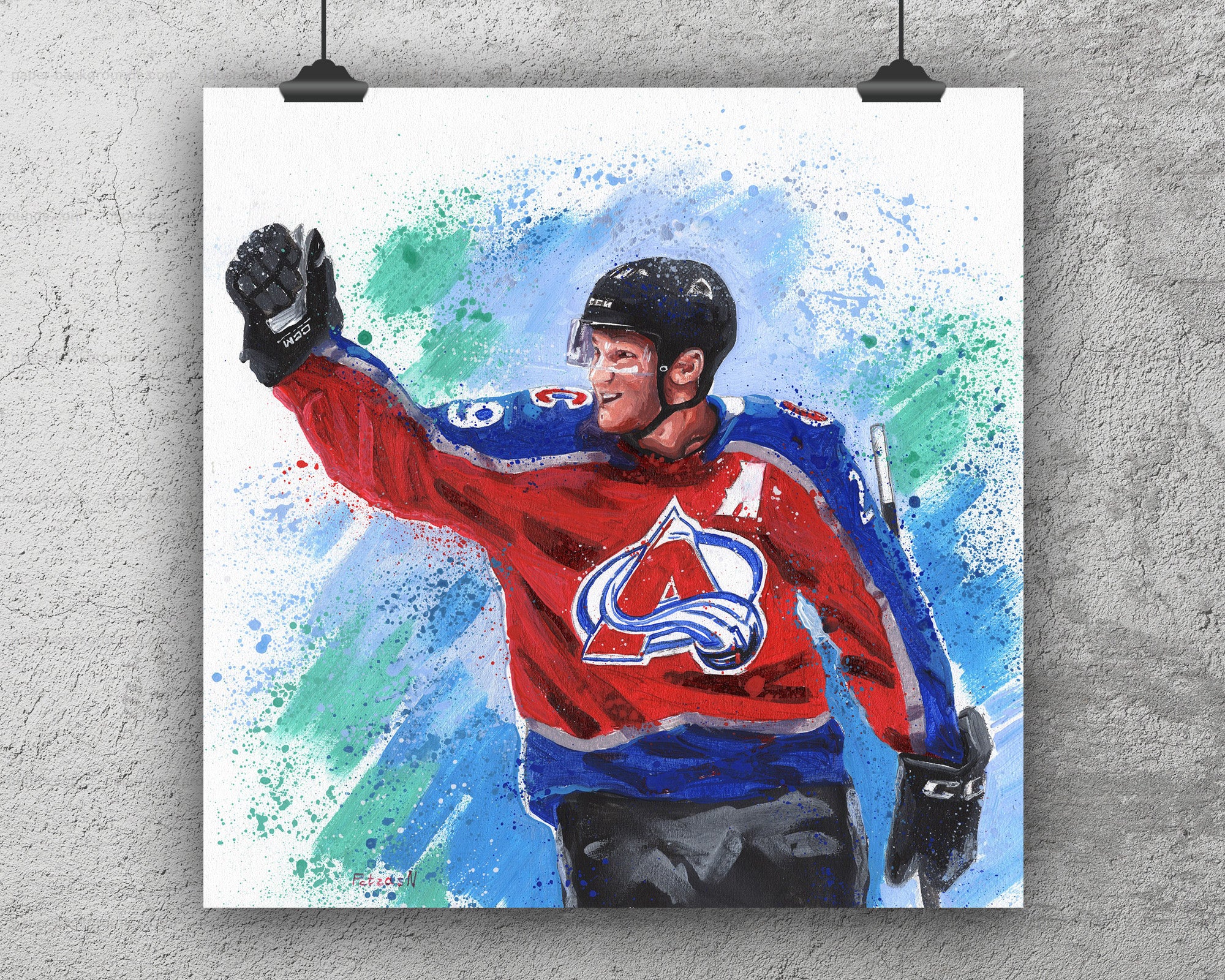 Nathan MacKinnon Art Print: Canvas or Paper
