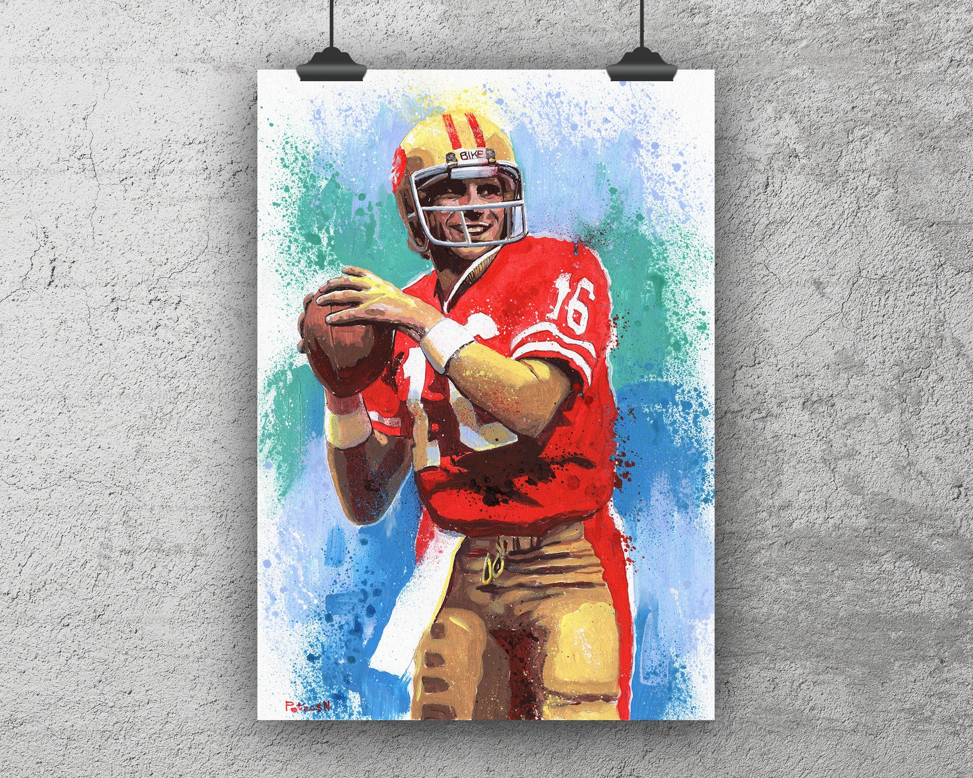 Joe Montana Art Print: Canvas or Paper