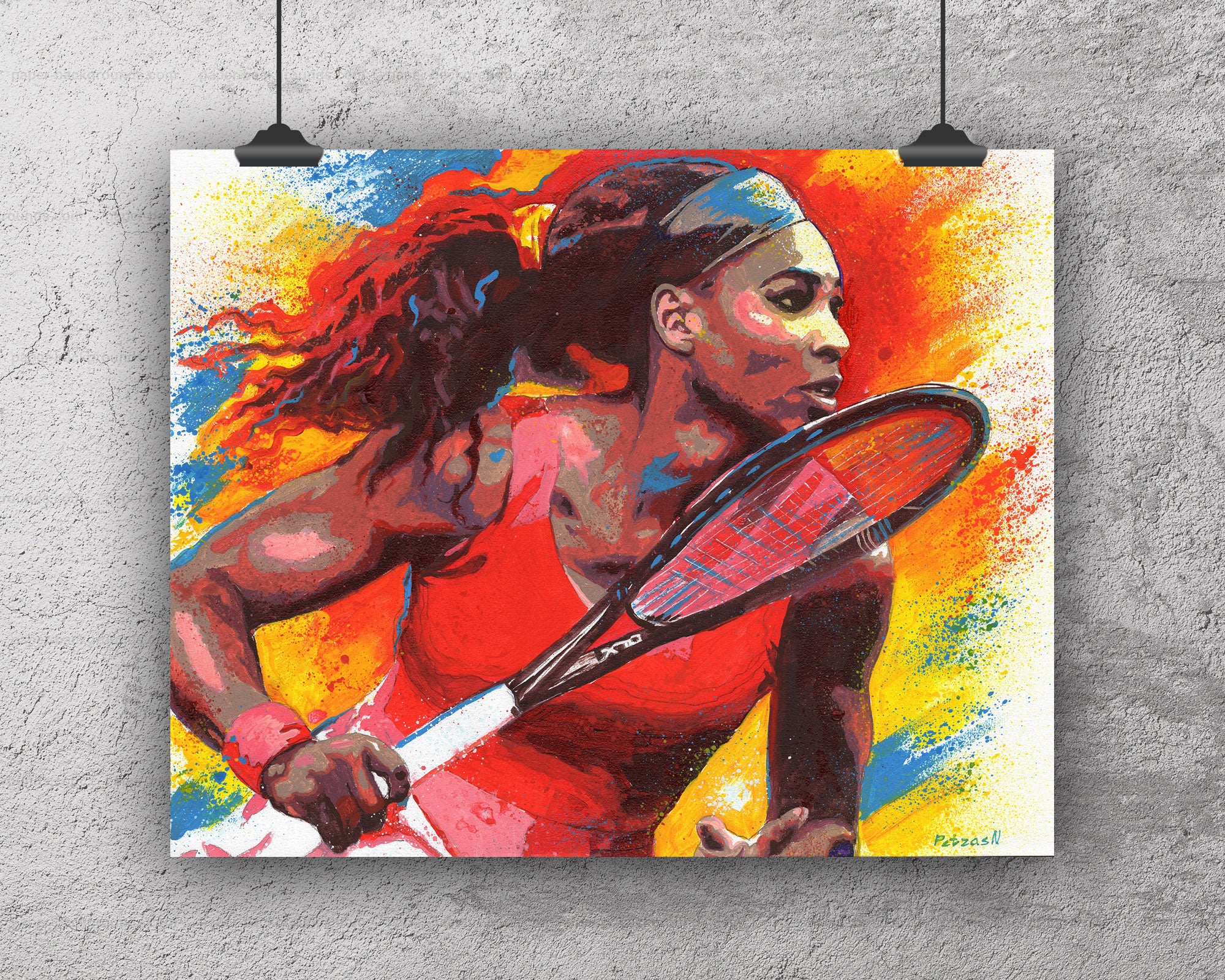 Serena Williams Art Print: Canvas or Paper