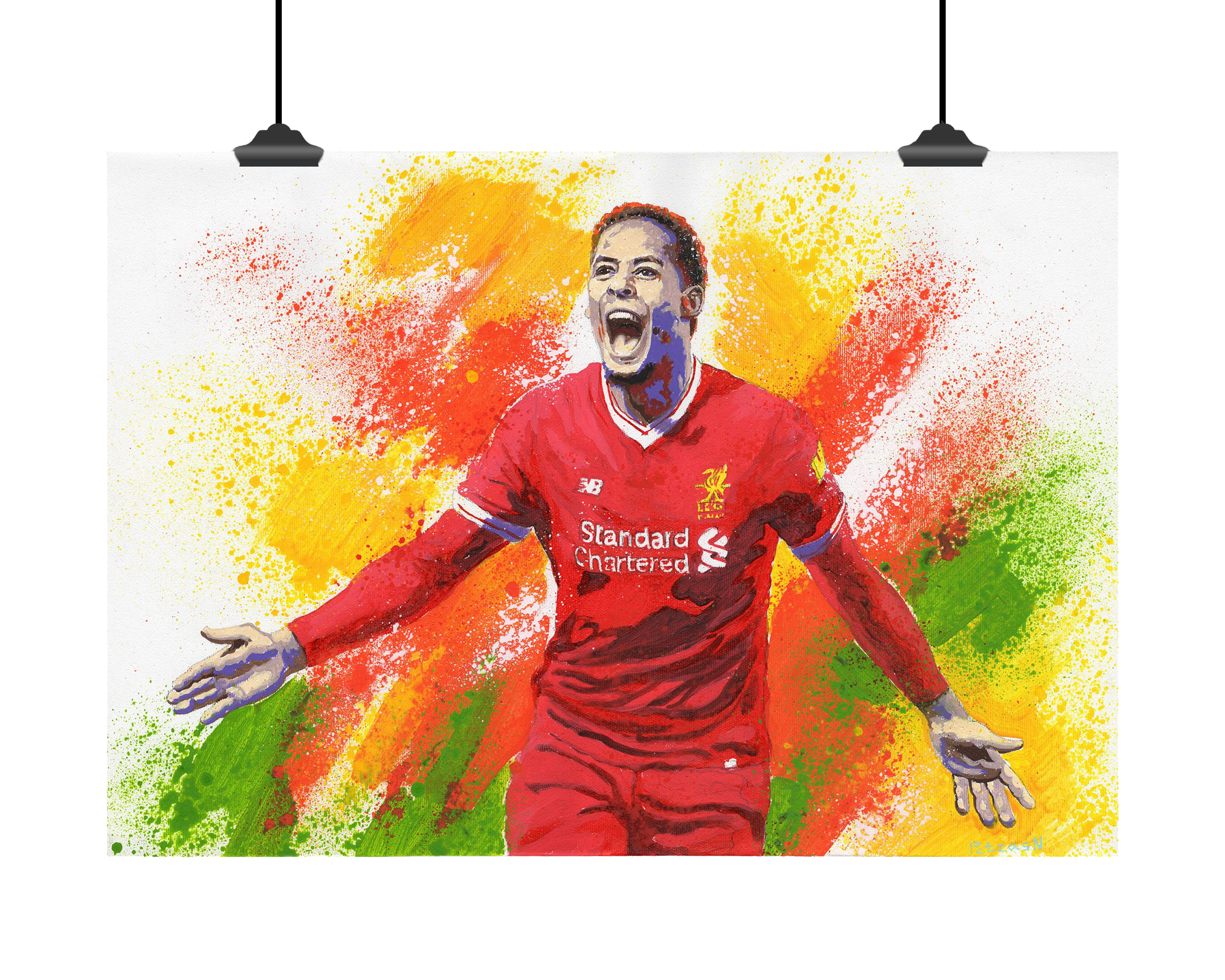 Virgil van Dijk Art Print: Canvas or Paper
