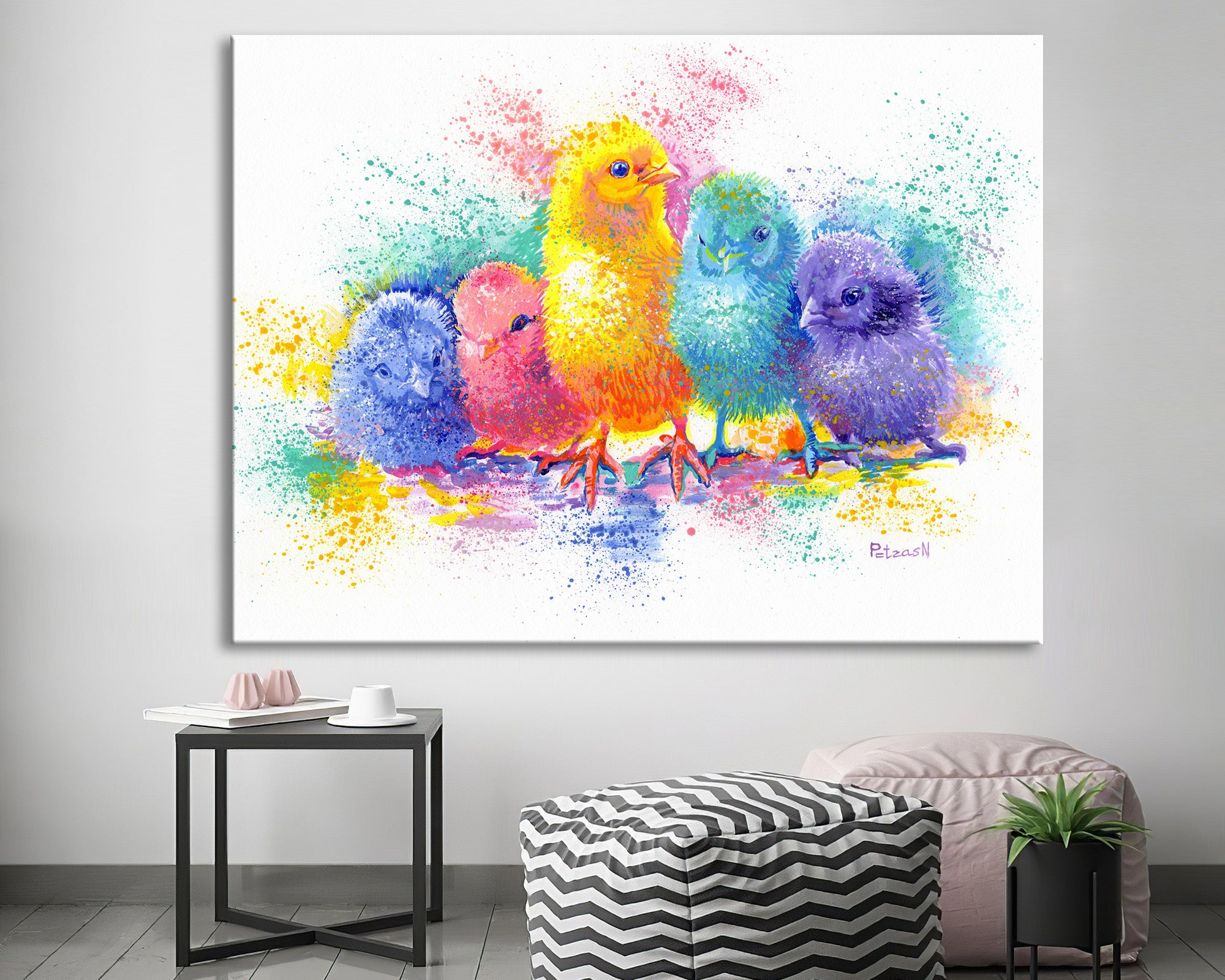 Chicks Art Print: Canvas or Paper