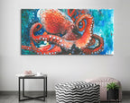 Octopus Art Print: Canvas or Paper
