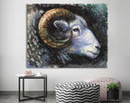 Ram Art Print: Canvas or Paper