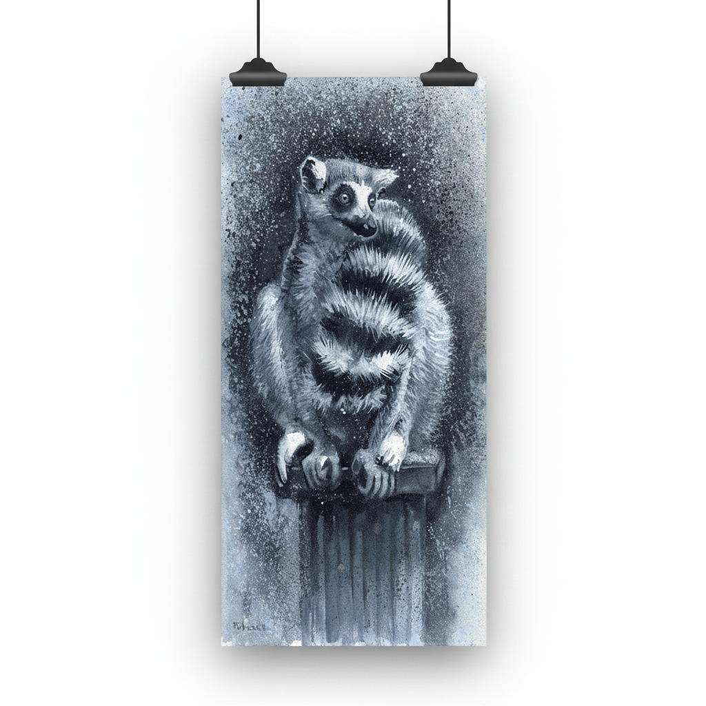 Lemur Art Print: Canvas or Paper