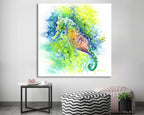 Seahorse Art Print: Canvas or Paper