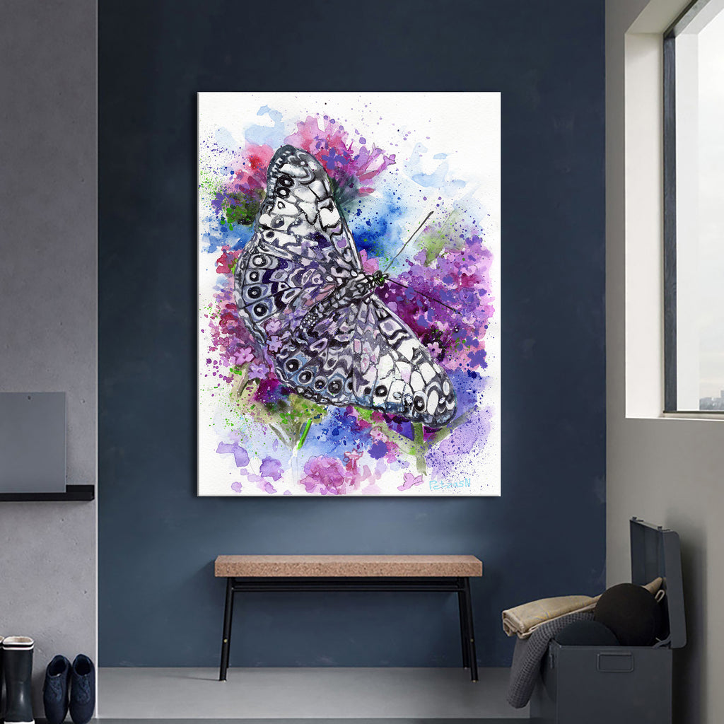 Butterfly Art Print: Canvas or Paper