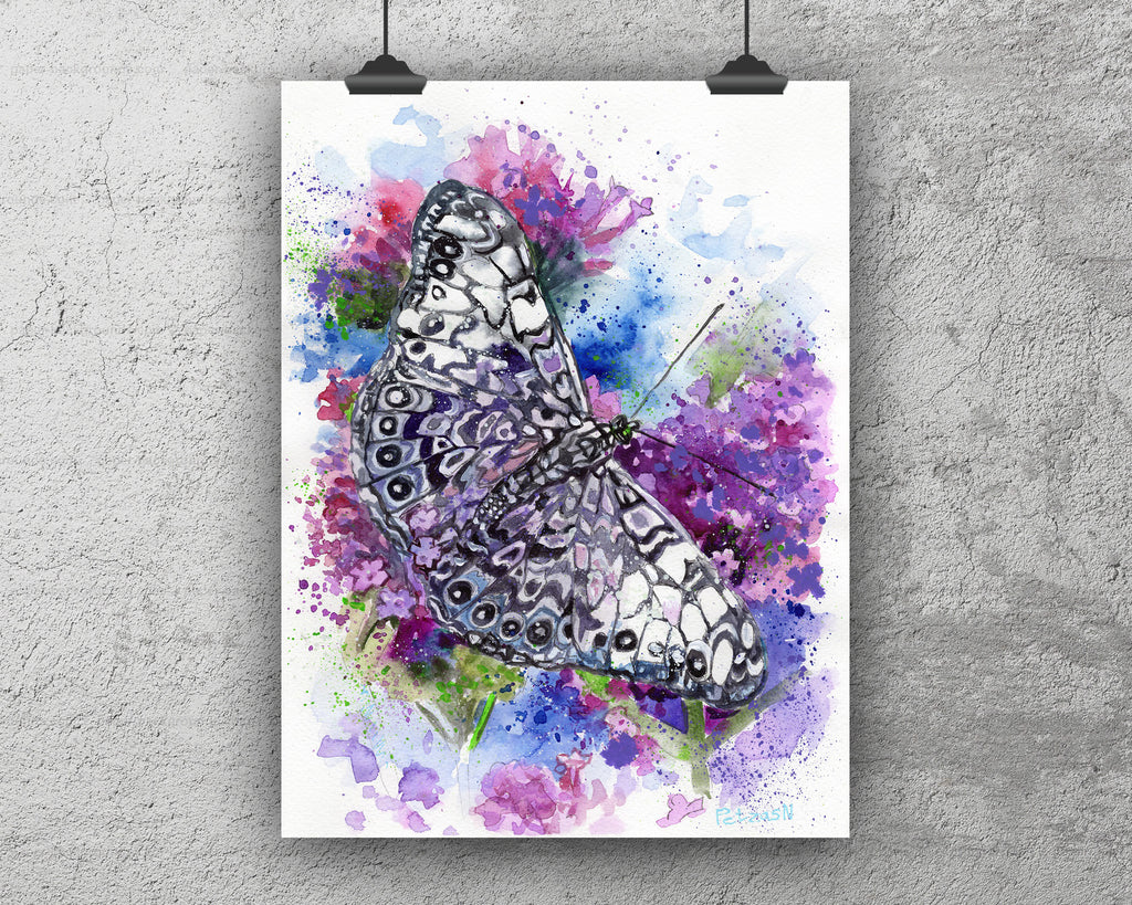 Butterfly Art Print: Canvas or Paper