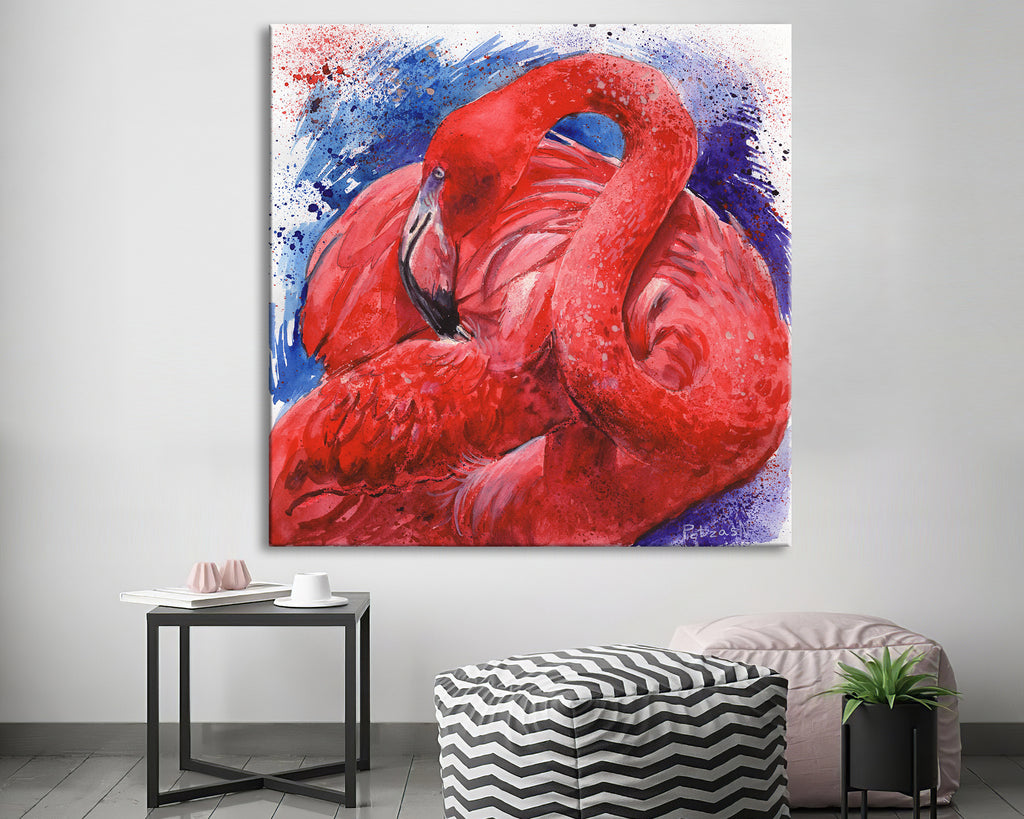 Flamingo Art Print: Canvas or Paper