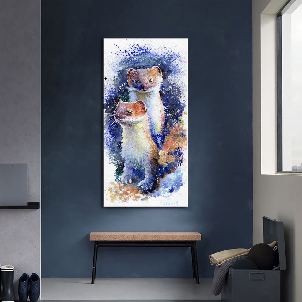 Stoats Art Print: Canvas or Paper