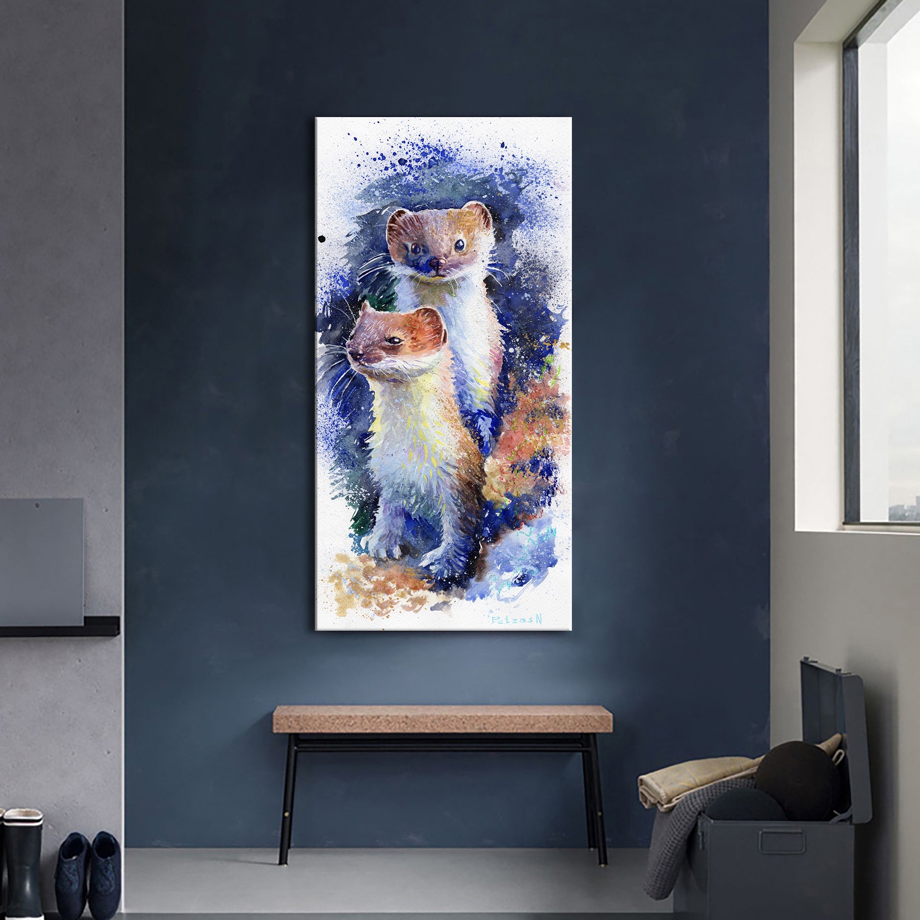 Stoats Art Print: Canvas or Paper