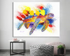 Sea Turtle Art Print: Canvas or Paper