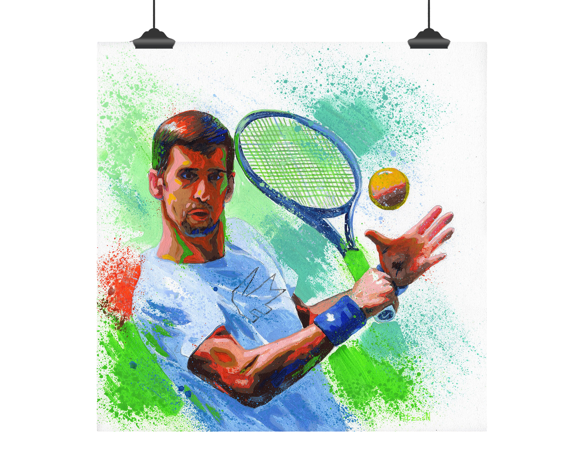 Novak Djokovic Art Print: Canvas or Paper
