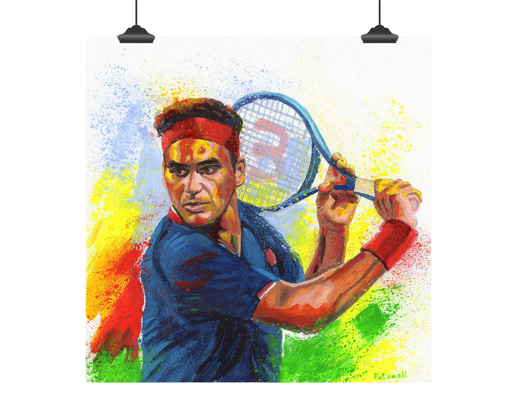 Roger Federer Art Print: Canvas or Paper