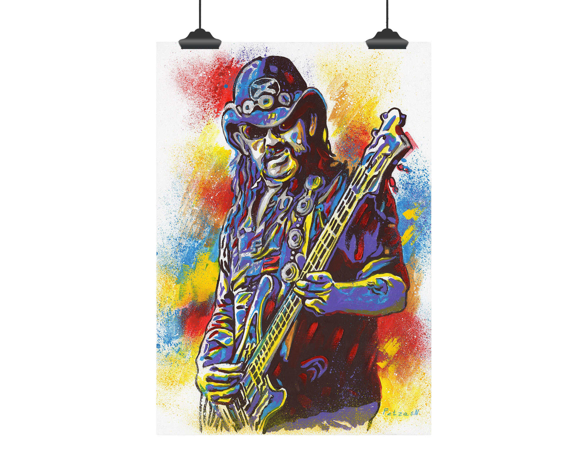 Lemmy Kilmister Art Print: Canvas or Paper