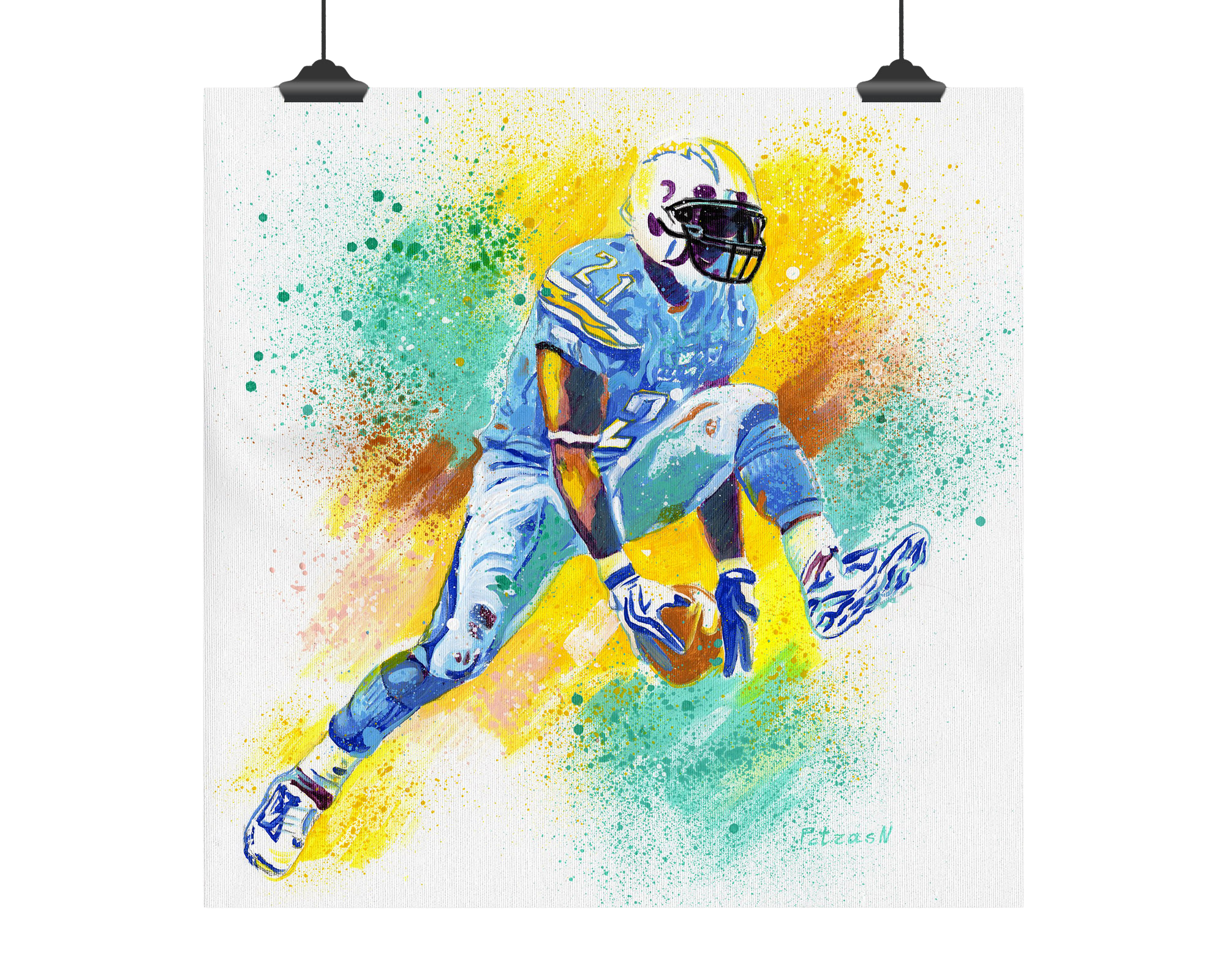 LaDainian Tomlinson Art Print: Canvas or Paper
